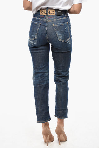 Stretch-Denim High-Waist Jeans BOSTON 18cm