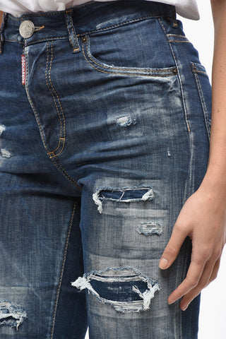 Stretch-Denim High-Waist Jeans BOSTON 18cm