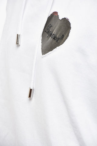 Garment-Dyed Cotton Hoodie with Mesh Detail