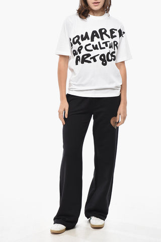 Oversized T-Shirt mit bedrucktem Logo