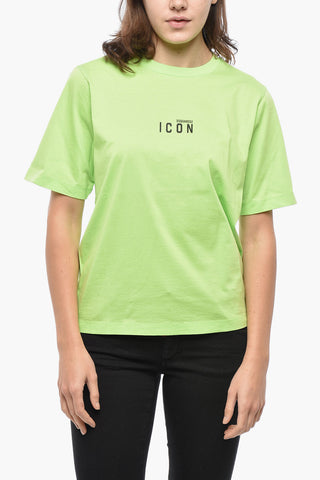Baumwoll-T-Shirt Mit Rundhalsausschnitt ICON