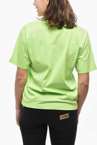 Baumwoll-T-Shirt Mit Rundhalsausschnitt ICON