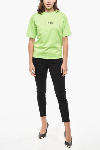 Baumwoll-T-Shirt Mit Rundhalsausschnitt ICON