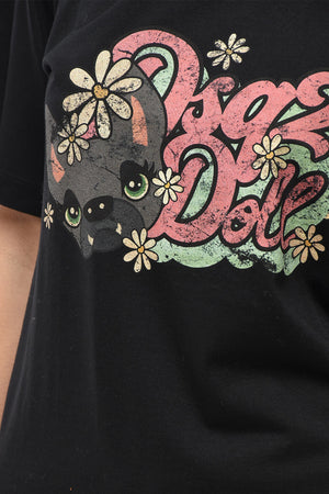 Crewneck T-Shirt DSQ2 DOLL with Front Print