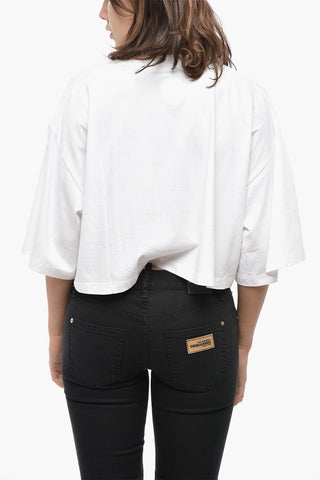 Cropped-Fit T-Shirt ICON mit Print