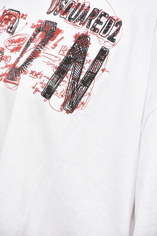 Cropped-Fit T-Shirt ICON mit Print
