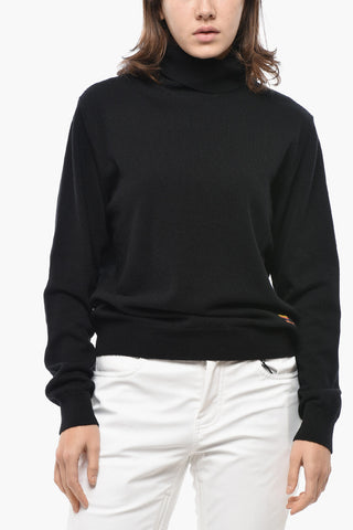 Maglia a Collo Alto in Puro Cashmere