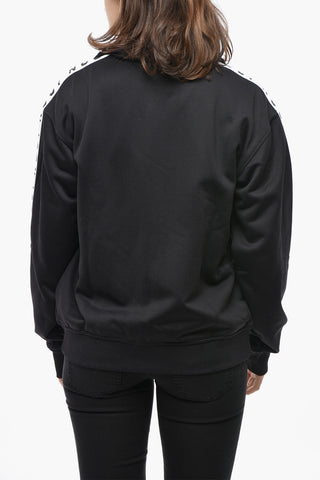 Sweatshirt aus Nylon mit logobesetzten Seitenstreifen