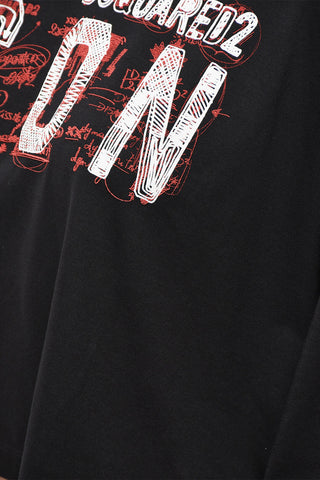 Cropped Fit T-Shirt ICON with Print