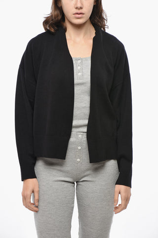 Cardigan Buttonless in Misto Lana