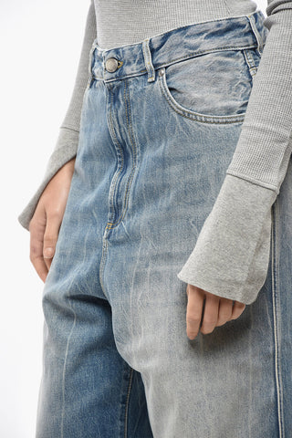 Jeans Wide Leg CHICAGO in Denim Delavè 27cm