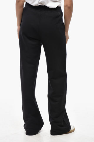 Straight-Leg-Joggers aus gebürsteter Baumwolle mit elastischem Bund