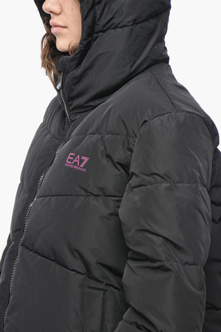 EA7 EMPORIO Giubbotto Imbottito con Cappuccio e Zip Laterali