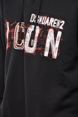 Brushed Cotton Hoodie ICON with Embossed Print