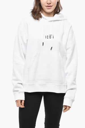 Hoodie aus aufgerauter Baumwolle ICON mit Druck