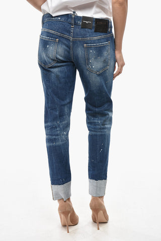 Cropped-Fit Jeans JENNIFER Vintage-Effect 16cm
