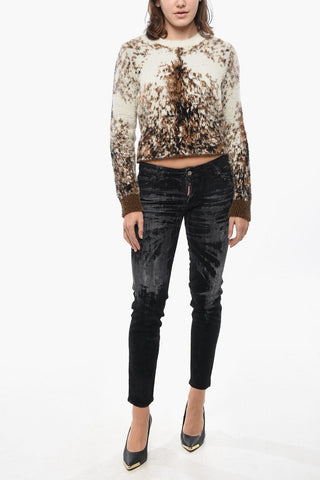 RED TAG Crewneck Sweater ITELLO Cropped Fit