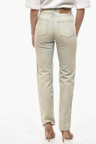 Boyfriend-Fit Vintage Effect Jeans 19cm