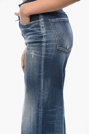 Denim Wide-Leg Traveller-Fit Jeans Dark Wash 30cm