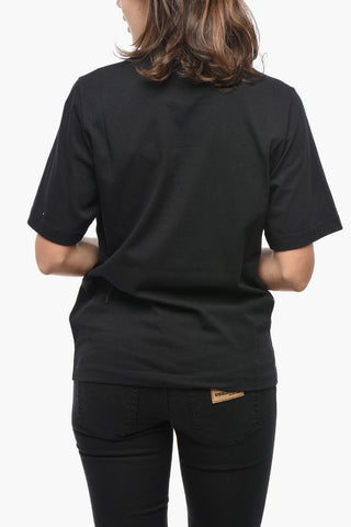 Crewneck T-Shirt BETTY BOOP with Embroidery and Sequins