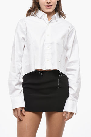 Cropped Cotton Poplin Shirt