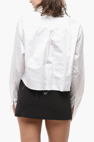 Cropped Cotton Poplin Shirt