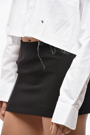 Cropped Cotton Poplin Shirt