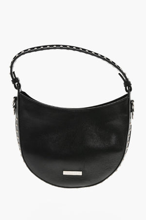 Borsa Hobo in Pelle con Borchie