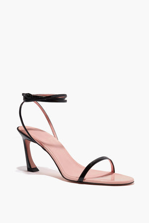 Sandali Ankle-Strap in Pelle Vegan Bicolore 8cm