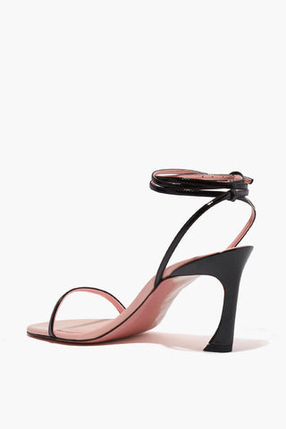 Sandali Ankle-Strap in Pelle Vegan Bicolore 8cm