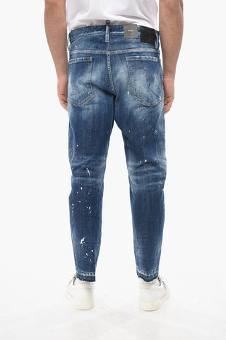 Bro Fit Jeans aus Delavè-Denim mit 15 cm ausgefranstem Saum