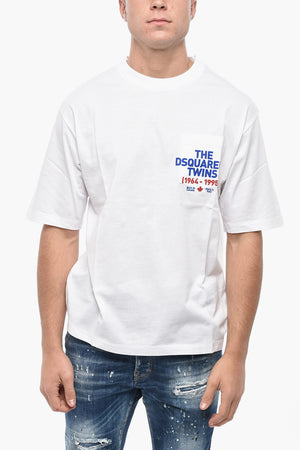 Loose-Fit T-Shirt mit Rundhalsausschnitt und Brusttasche