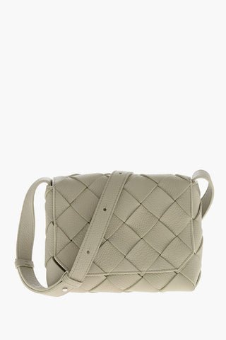 Borsa a Spalla in Pelle Intrecciata