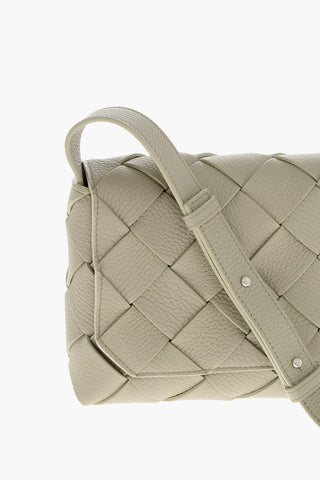 Borsa a Spalla in Pelle Intrecciata