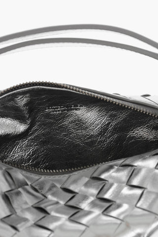 Mini borsa a Mano in Pelle Metallizzata