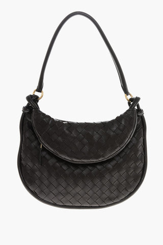 Woven Leather Shoulder Bag
