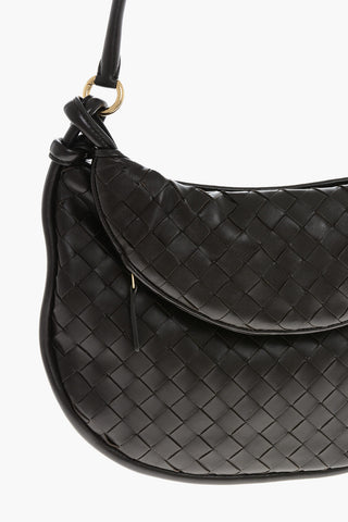 Woven Leather Shoulder Bag