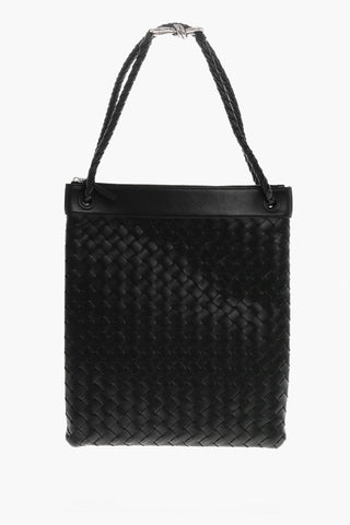 Borsa a Spalla In Pelle Intrecciata