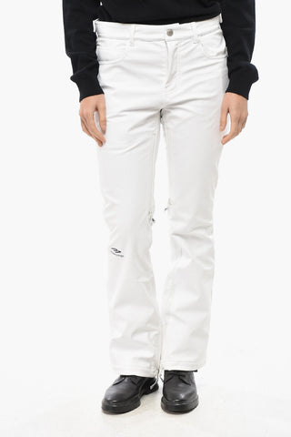 SKIWEAR Pantaloni da Sci in Tessuto Termico con Zip alla Caviglia