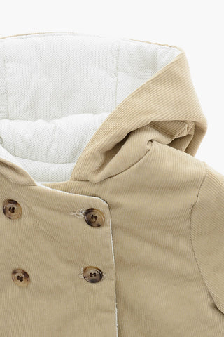 Padded Corduroy MISHA Jacket with Hood