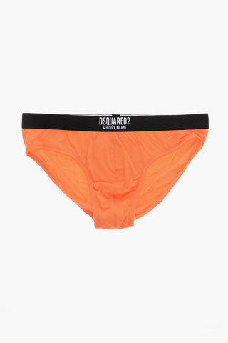 Solid-Color Stretch Cotton Brief