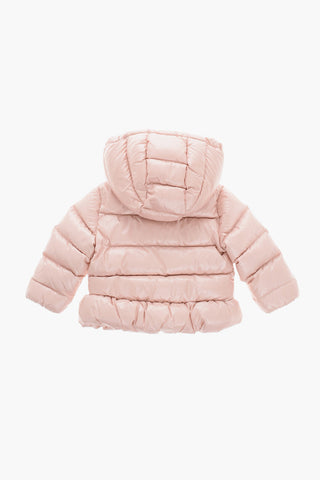 Quilted Down Jacket with Snap Buttons