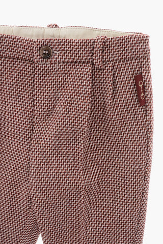 Wool Double-Pleat Pants With Belt Loops