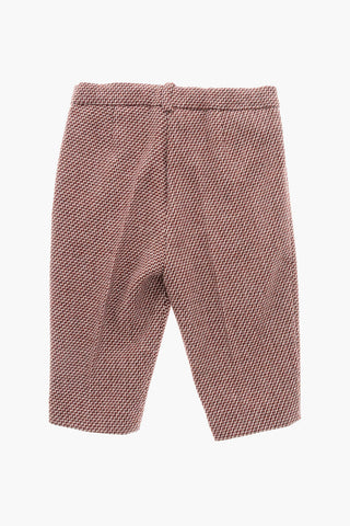 Wool Double-Pleat Pants With Belt Loops