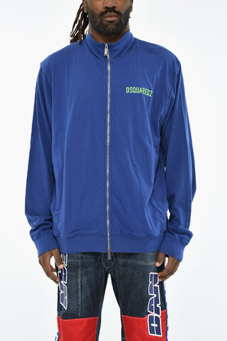 Leichtes Baumwoll-Sweatshirt mit Reißverschluss
