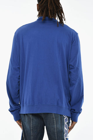 Leichtes Baumwoll-Sweatshirt mit Reißverschluss