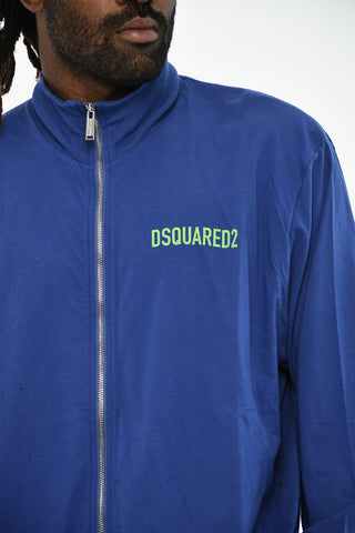 Leichtes Baumwoll-Sweatshirt mit Reißverschluss