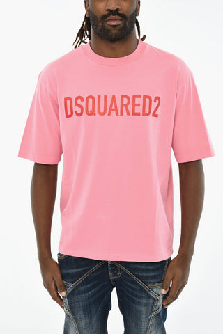 Cotton Crew-neck T-shirt with Print