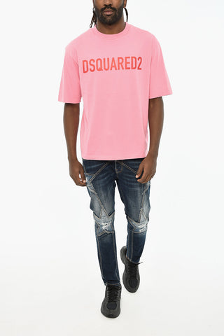 Cotton Crew-neck T-shirt with Print