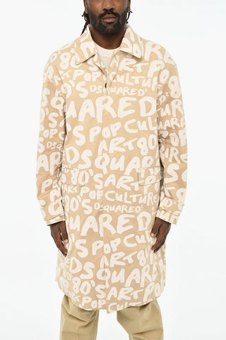 All-Over Logo Coat with Hood